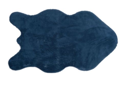 SHAHINTEX fur mat 75x130 white rabbit 10