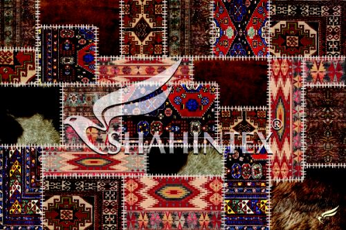 SHAHINTEX DIGITAL PRINT absorbing mat, «Patchwork» 60*90